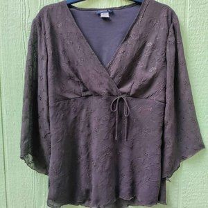 Tamara H XL Chocolate Blouse